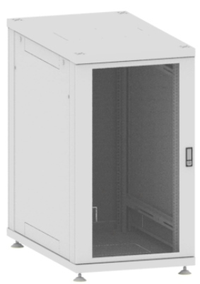 Шкаф серверный 19", серия Лайт, 22U, 1050x600x1000 мм, стеклянная дверь