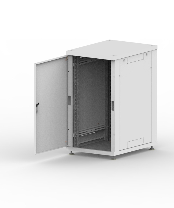 Шкаф напольный 19" телекоммуникационный, серия Лайт, 28U, 1272x600x800 мм, металлическая дверь