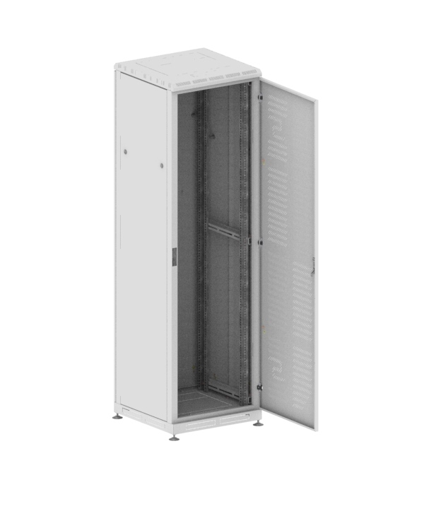 Шкаф напольный 19" телекоммуникационный, серия Премиум, 45U, 2187x600x600 мм, перфорированная дверь