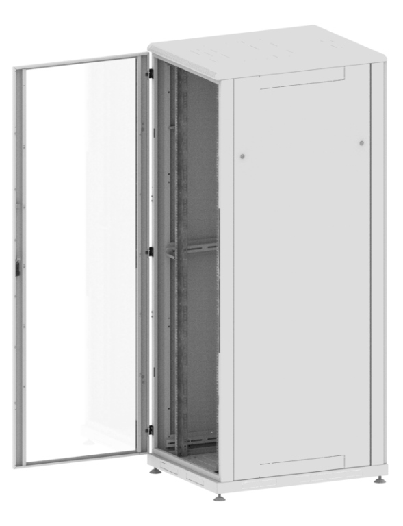 Шкаф серверный 19", серия Премиум, 42U, 2035x800x1000 мм, стеклянная дверь