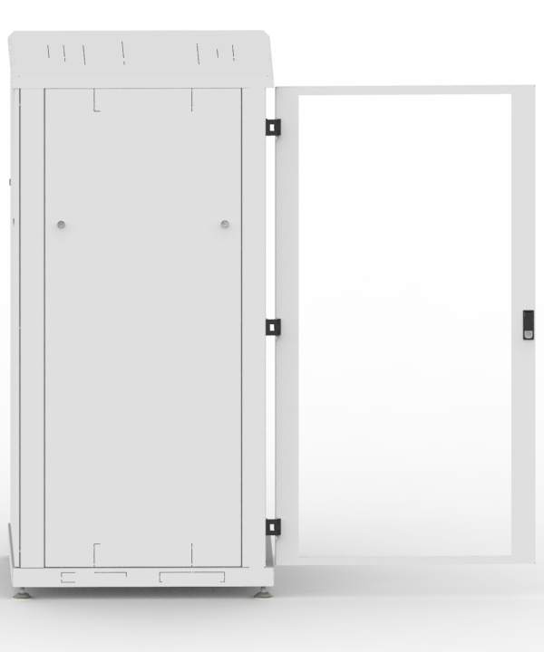 Шкаф напольный 19" телекоммуникационный, серия Премиум, 47U, 2277x800x800 мм, стеклянная дверь