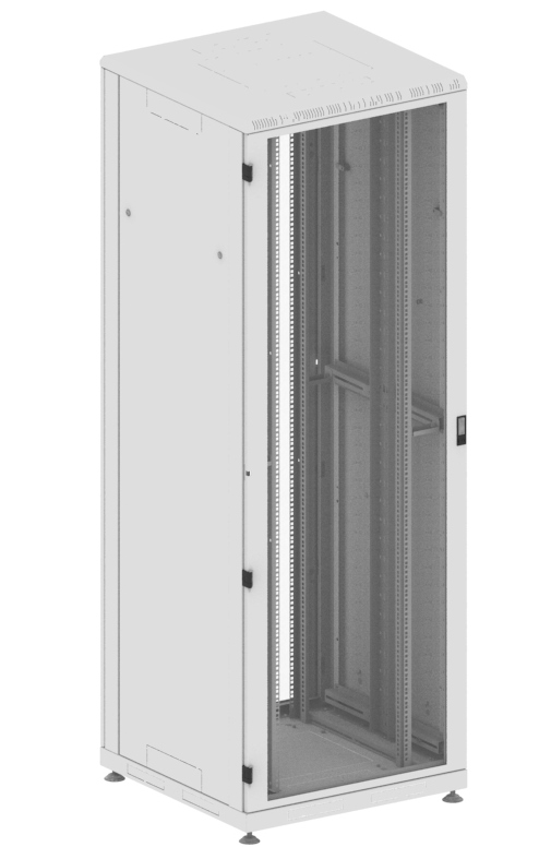Шкаф напольный 19" телекоммуникационный, серия Премиум, 47U, 2277x800x800 мм, стеклянные двери