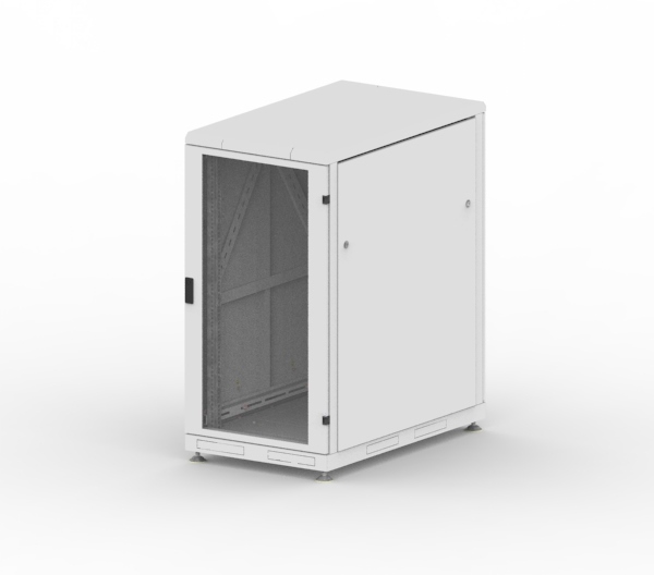 Шкаф серверный 19", серия Премиум, 22U, 1147x600x1000 мм, стеклянная дверь