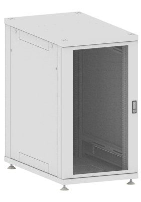 Шкаф серверный 19", серия Лайт, 27U, 1272x600x1000 мм, стеклянная дверь